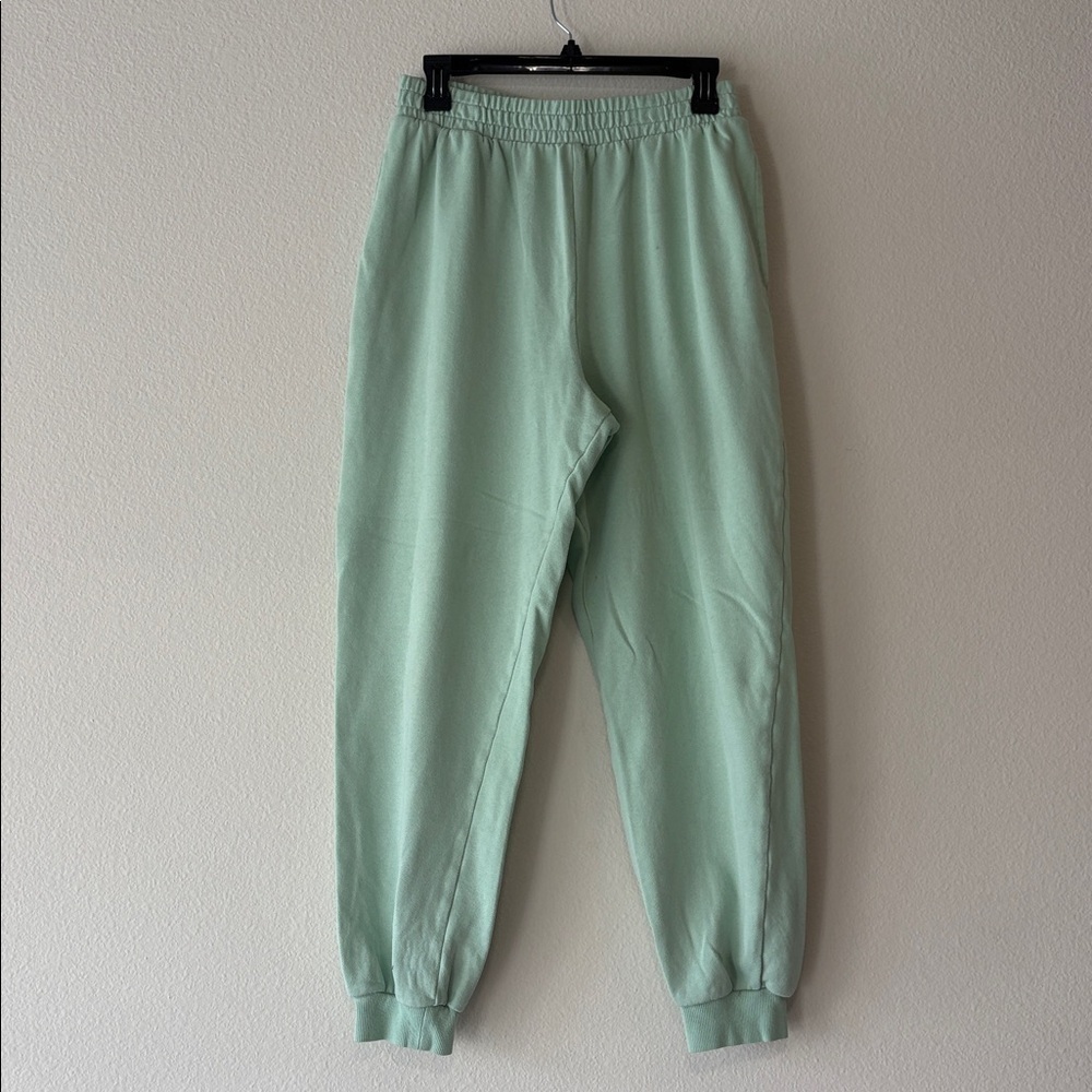 Mint green sweat pants